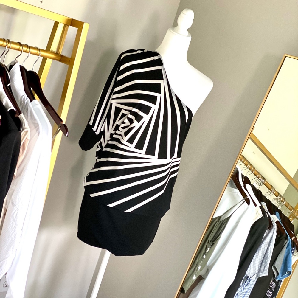 BCBG One shouldered dress